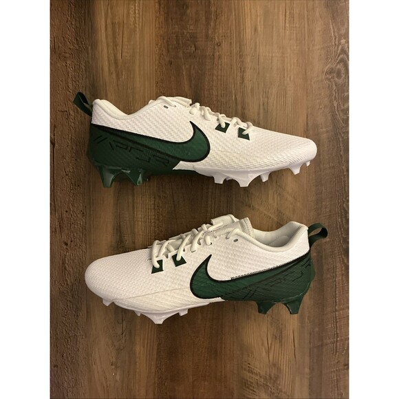 Nike Vapor Edge Speed 360 2 White Green Men Size 10 Football Cleats FQ4045-101 - Picture 1 of 6